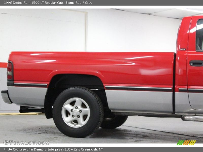 Flame Red / Gray 1996 Dodge Ram 1500 LT Regular Cab