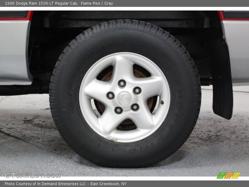 Flame Red / Gray 1996 Dodge Ram 1500 LT Regular Cab