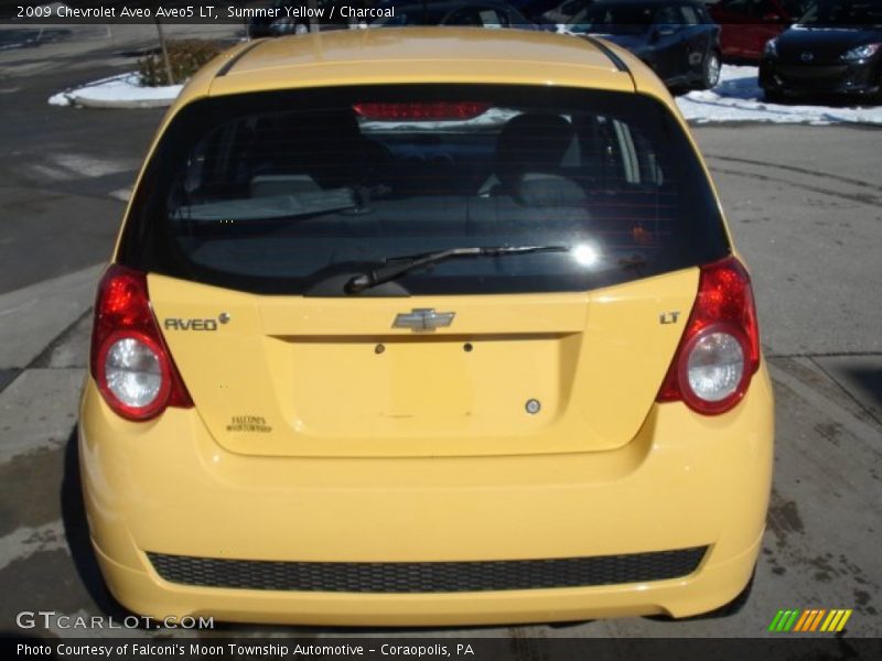 Summer Yellow / Charcoal 2009 Chevrolet Aveo Aveo5 LT