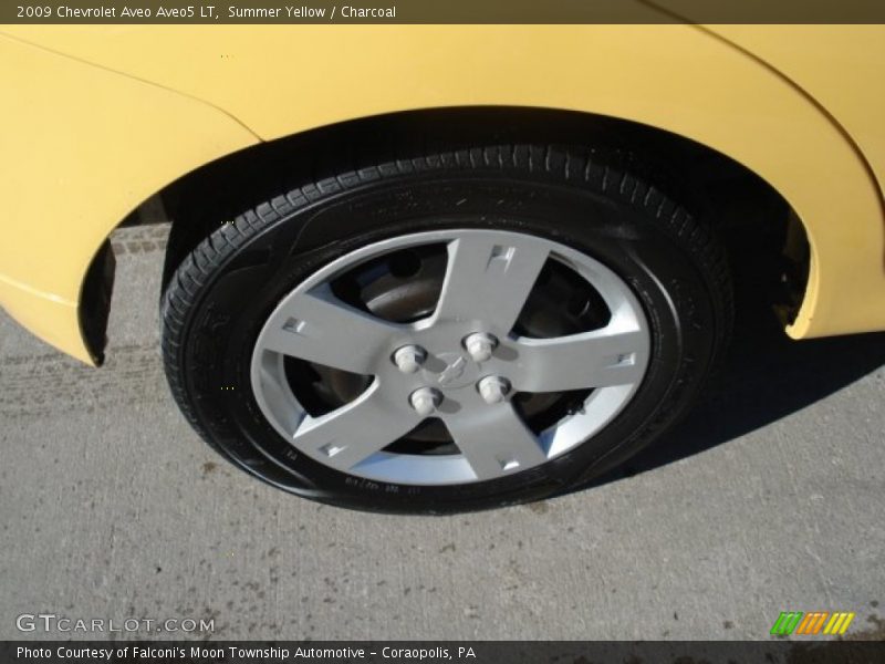 Summer Yellow / Charcoal 2009 Chevrolet Aveo Aveo5 LT