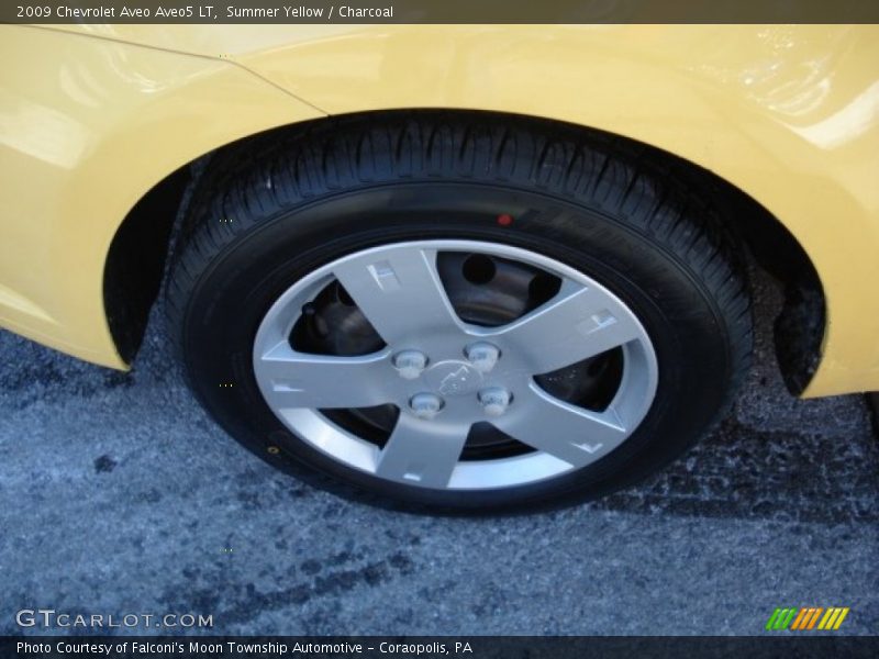 Summer Yellow / Charcoal 2009 Chevrolet Aveo Aveo5 LT