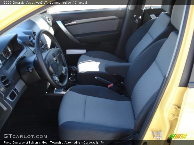 Summer Yellow / Charcoal 2009 Chevrolet Aveo Aveo5 LT