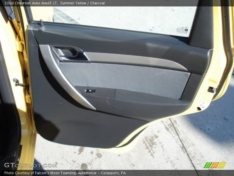 Summer Yellow / Charcoal 2009 Chevrolet Aveo Aveo5 LT