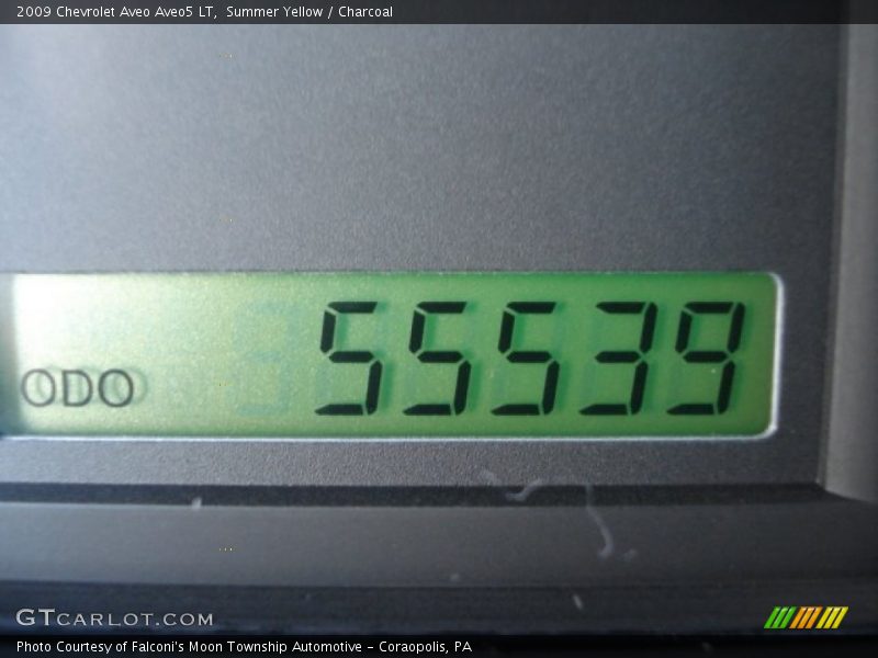 Summer Yellow / Charcoal 2009 Chevrolet Aveo Aveo5 LT