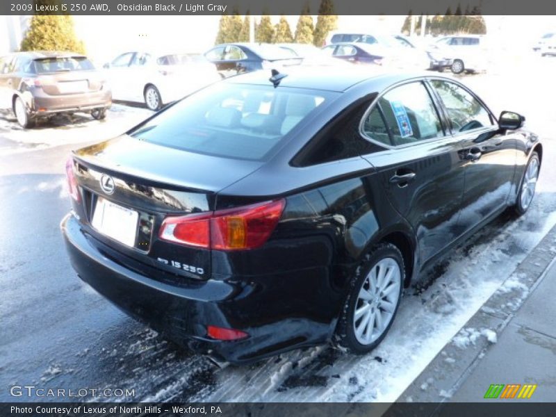 Obsidian Black / Light Gray 2009 Lexus IS 250 AWD