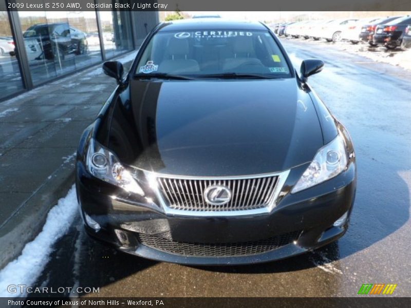 Obsidian Black / Light Gray 2009 Lexus IS 250 AWD