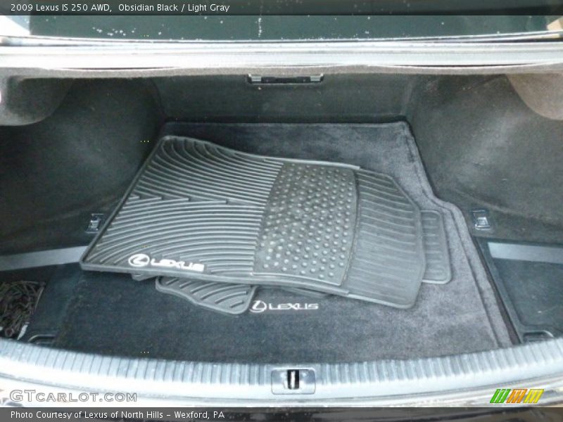 Obsidian Black / Light Gray 2009 Lexus IS 250 AWD