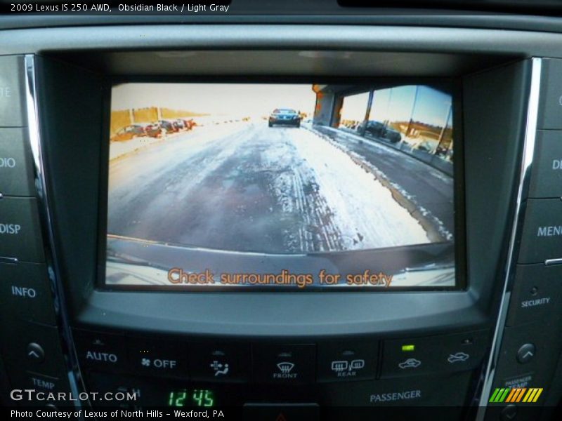 Obsidian Black / Light Gray 2009 Lexus IS 250 AWD