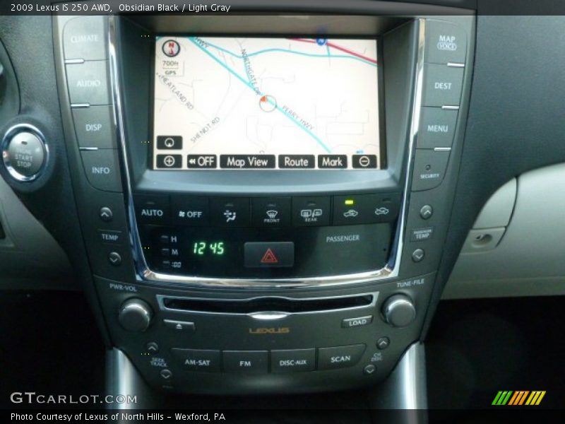 Obsidian Black / Light Gray 2009 Lexus IS 250 AWD