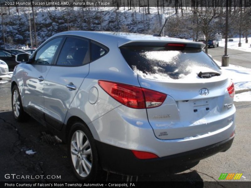 Aurora Blue / Taupe 2012 Hyundai Tucson Limited AWD