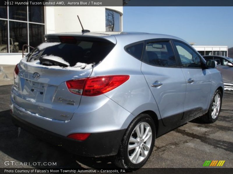 Aurora Blue / Taupe 2012 Hyundai Tucson Limited AWD