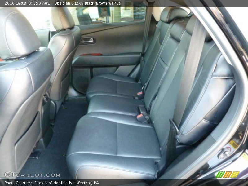 Obsidian Black / Black/Brown Walnut 2010 Lexus RX 350 AWD