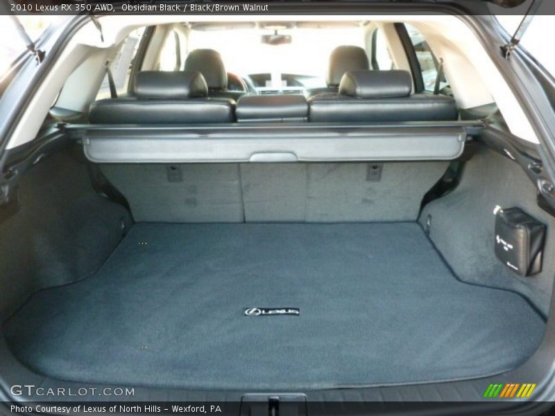 Obsidian Black / Black/Brown Walnut 2010 Lexus RX 350 AWD