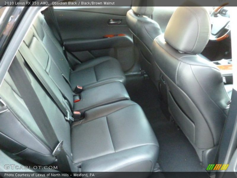 Obsidian Black / Black/Brown Walnut 2010 Lexus RX 350 AWD