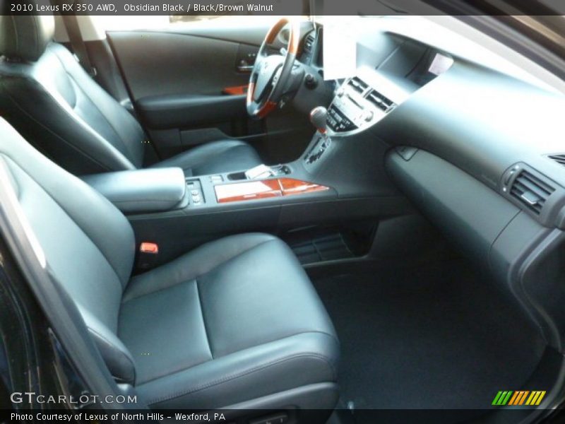 Obsidian Black / Black/Brown Walnut 2010 Lexus RX 350 AWD