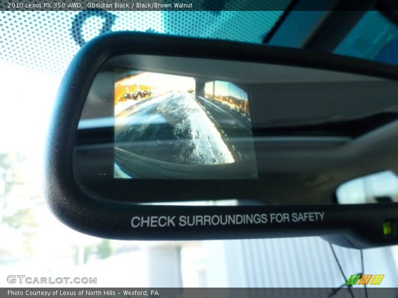 Obsidian Black / Black/Brown Walnut 2010 Lexus RX 350 AWD