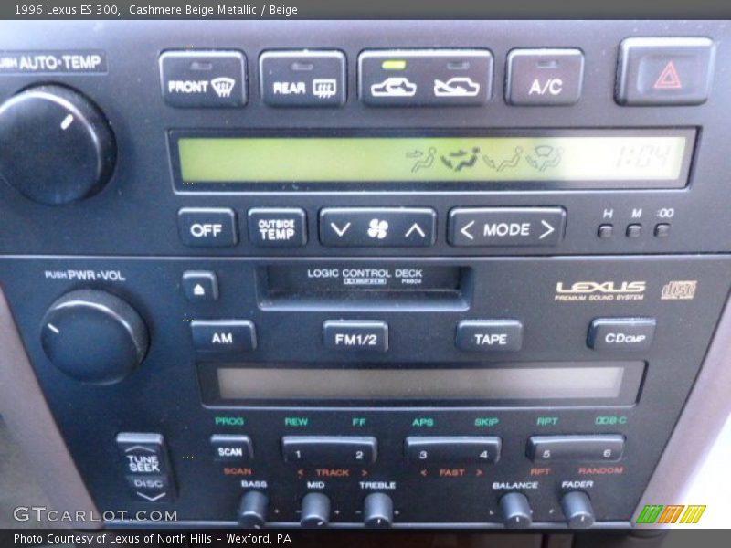 Controls of 1996 ES 300
