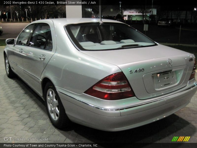 Brilliant Silver Metallic / Ash 2002 Mercedes-Benz S 430 Sedan