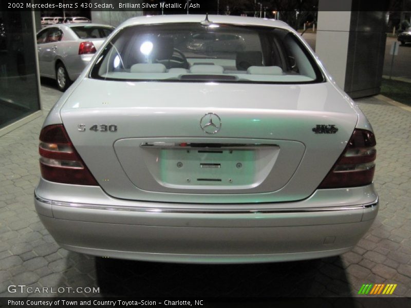 Brilliant Silver Metallic / Ash 2002 Mercedes-Benz S 430 Sedan