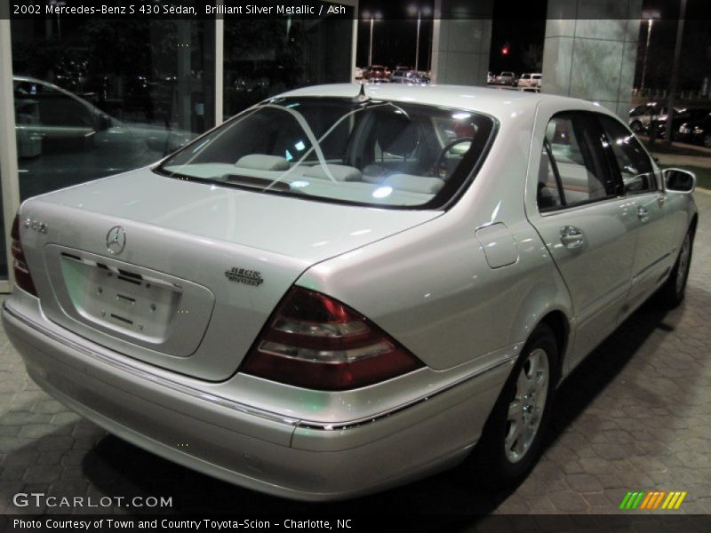 Brilliant Silver Metallic / Ash 2002 Mercedes-Benz S 430 Sedan