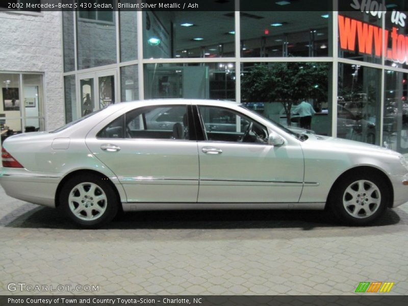 Brilliant Silver Metallic / Ash 2002 Mercedes-Benz S 430 Sedan