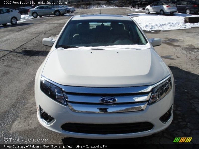 White Suede / Camel 2012 Ford Fusion SEL