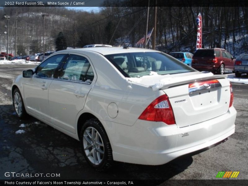 White Suede / Camel 2012 Ford Fusion SEL