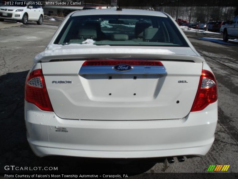 White Suede / Camel 2012 Ford Fusion SEL