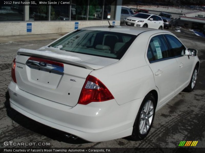 White Suede / Camel 2012 Ford Fusion SEL