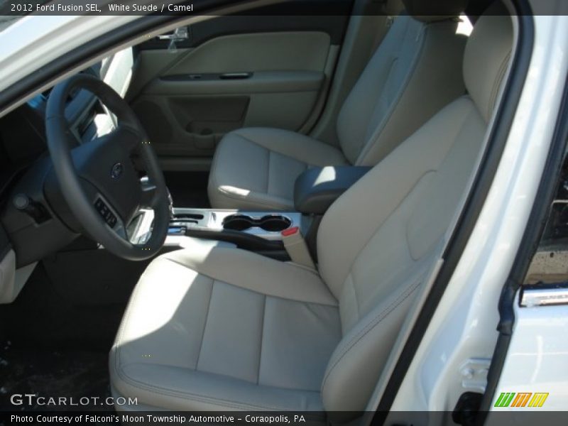 White Suede / Camel 2012 Ford Fusion SEL