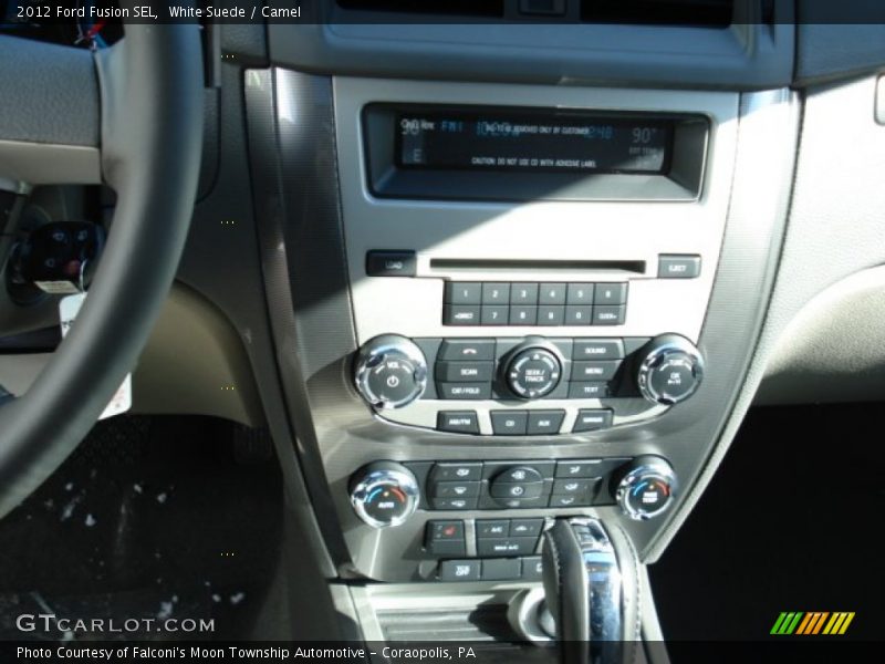 White Suede / Camel 2012 Ford Fusion SEL