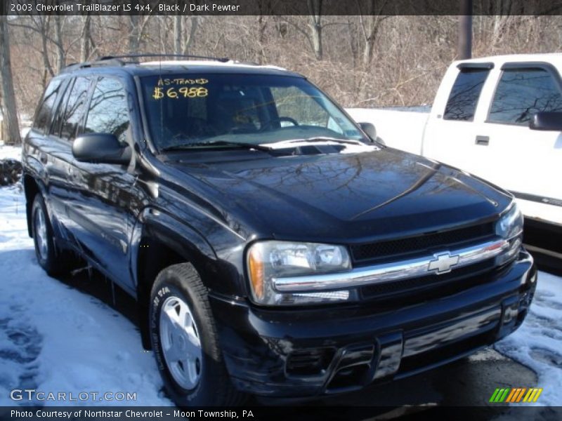 Black / Dark Pewter 2003 Chevrolet TrailBlazer LS 4x4