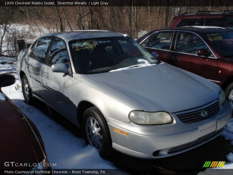 Silvermist Metallic / Light Gray 1999 Chevrolet Malibu Sedan