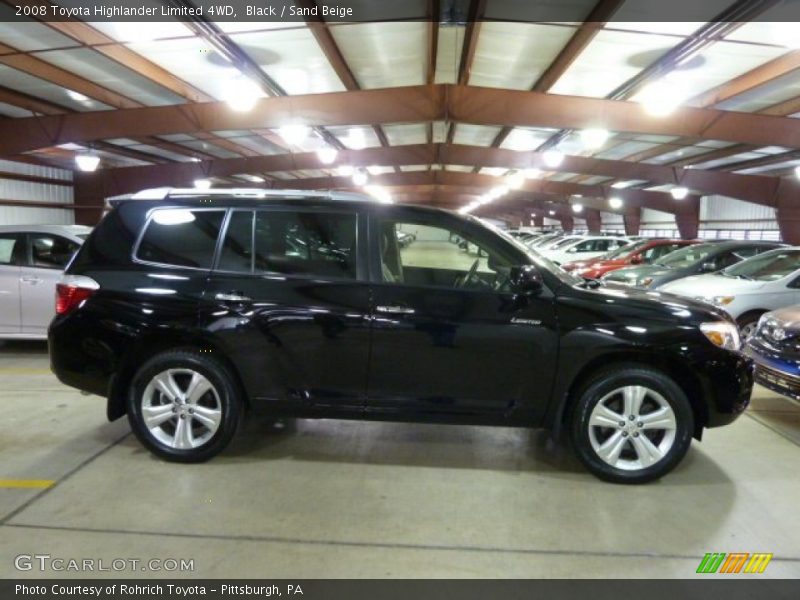 Black / Sand Beige 2008 Toyota Highlander Limited 4WD