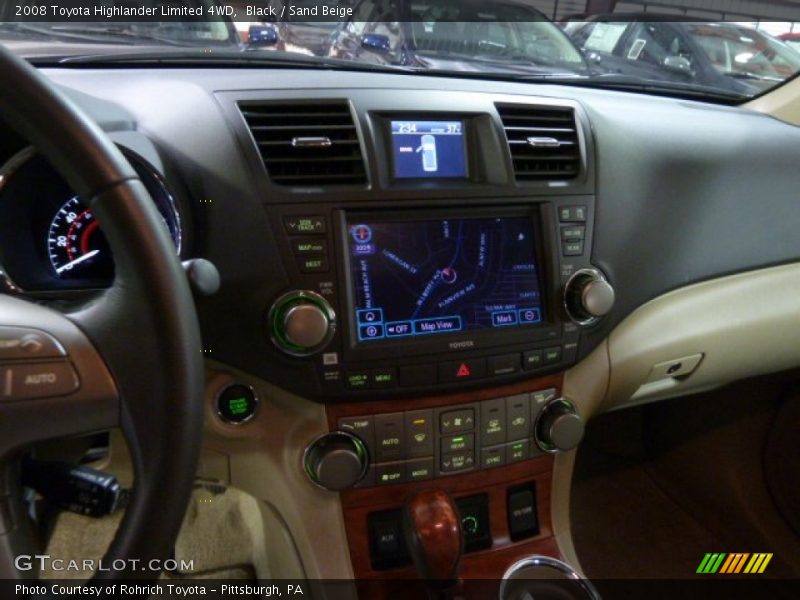 Black / Sand Beige 2008 Toyota Highlander Limited 4WD
