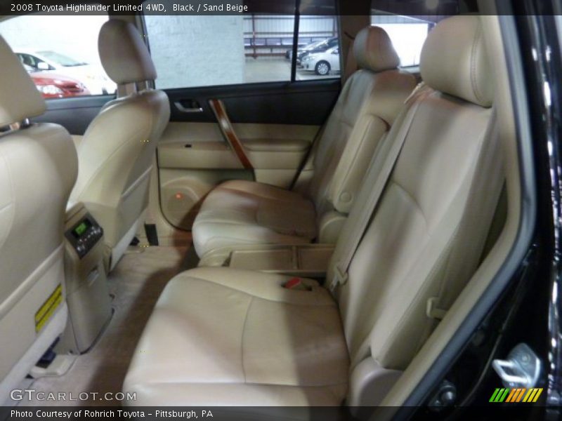 Black / Sand Beige 2008 Toyota Highlander Limited 4WD