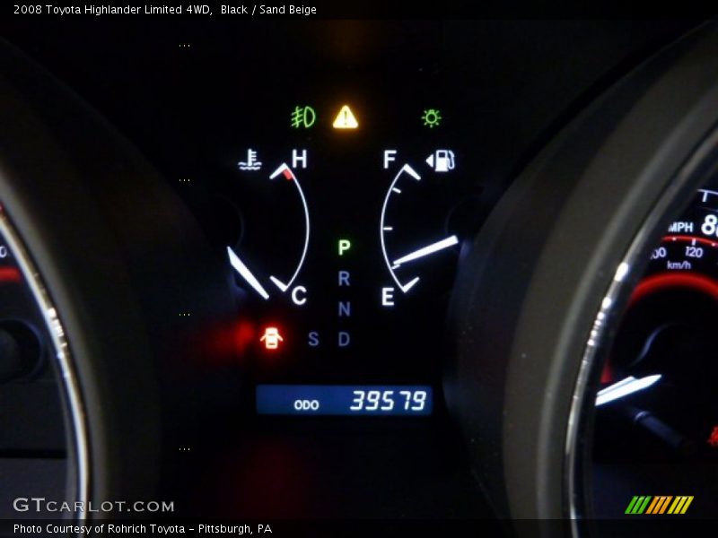 Black / Sand Beige 2008 Toyota Highlander Limited 4WD