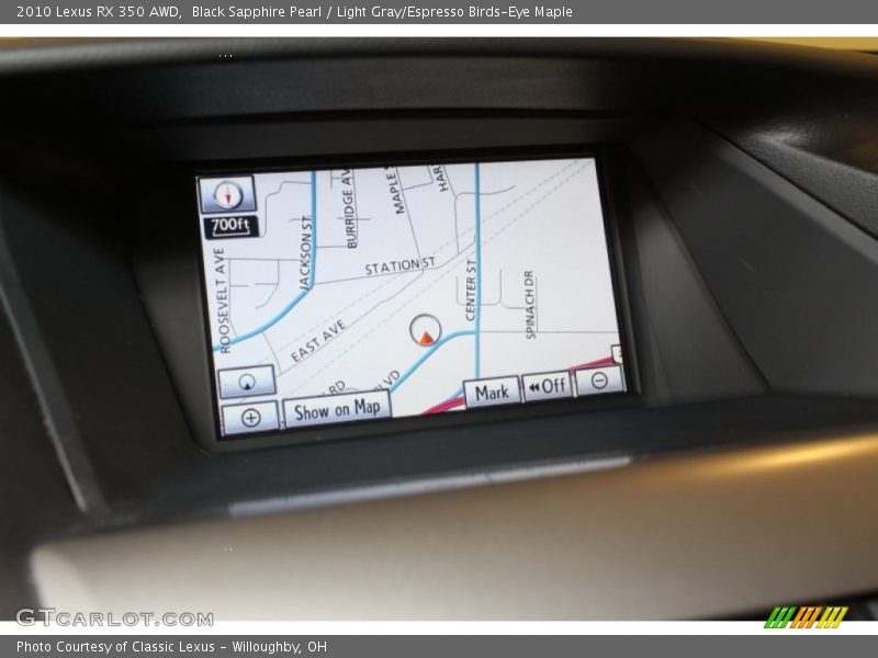 Black Sapphire Pearl / Light Gray/Espresso Birds-Eye Maple 2010 Lexus RX 350 AWD
