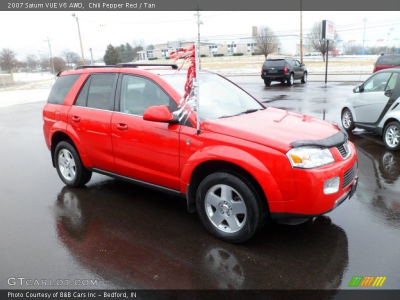 Chili Pepper Red / Tan 2007 Saturn VUE V6 AWD