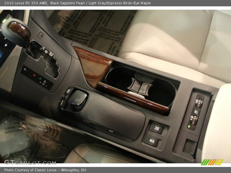 Black Sapphire Pearl / Light Gray/Espresso Birds-Eye Maple 2010 Lexus RX 350 AWD