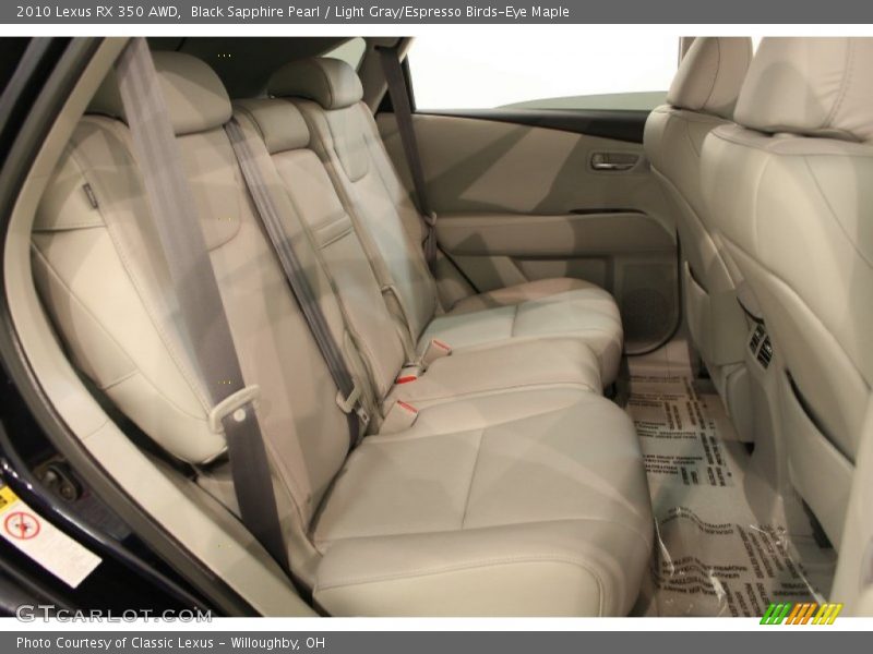 Black Sapphire Pearl / Light Gray/Espresso Birds-Eye Maple 2010 Lexus RX 350 AWD