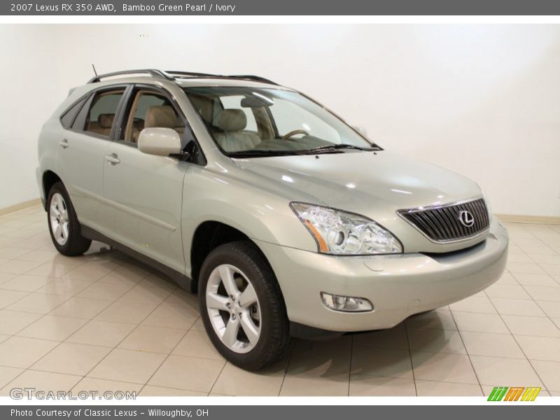 Bamboo Green Pearl / Ivory 2007 Lexus RX 350 AWD