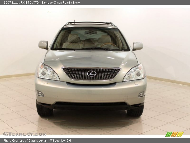 Bamboo Green Pearl / Ivory 2007 Lexus RX 350 AWD