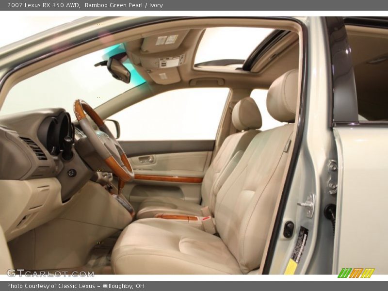Bamboo Green Pearl / Ivory 2007 Lexus RX 350 AWD