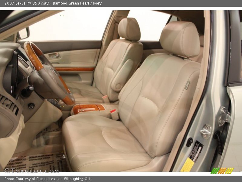 Bamboo Green Pearl / Ivory 2007 Lexus RX 350 AWD