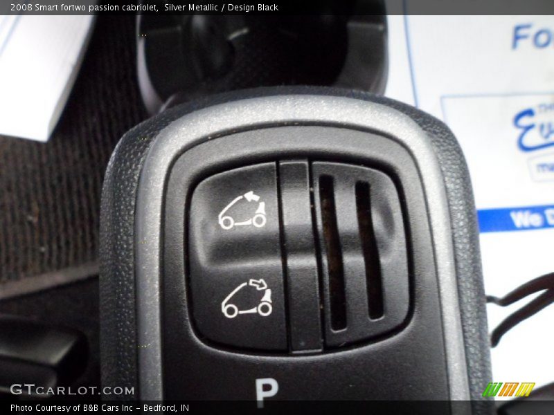 Controls of 2008 fortwo passion cabriolet