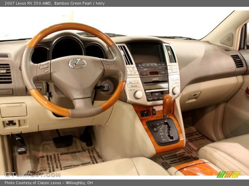 Bamboo Green Pearl / Ivory 2007 Lexus RX 350 AWD
