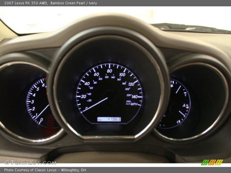 Bamboo Green Pearl / Ivory 2007 Lexus RX 350 AWD