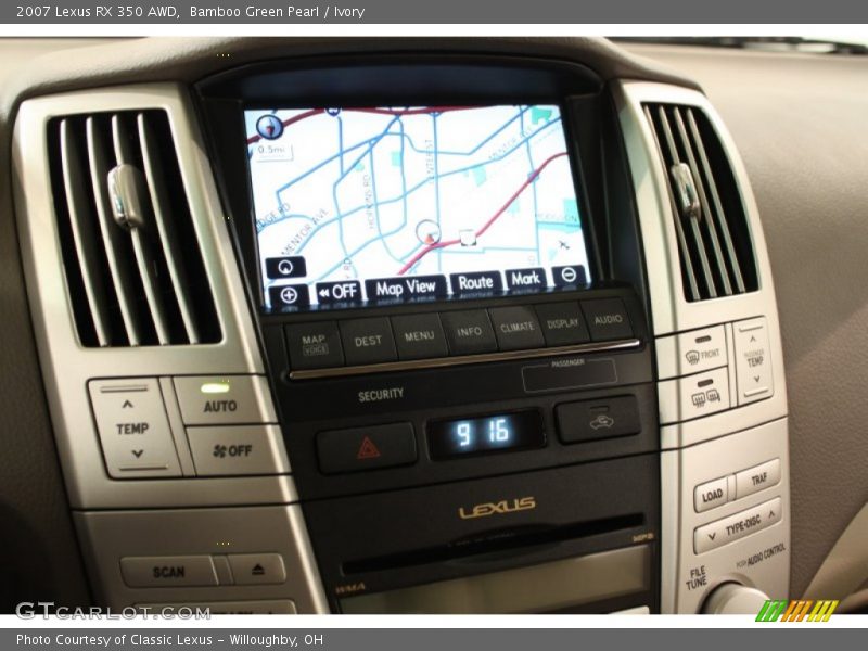 Bamboo Green Pearl / Ivory 2007 Lexus RX 350 AWD