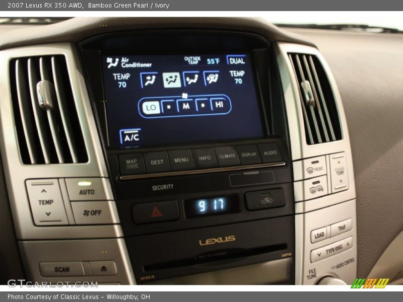 Bamboo Green Pearl / Ivory 2007 Lexus RX 350 AWD